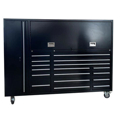 Armário de ferramentas de armazenamento caixa de garagem armários de ferramentas metálicas com balcão de aço inoxidável