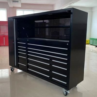 Armário de ferramentas de armazenamento caixa de garagem armários de ferramentas metálicas com balcão de aço inoxidável