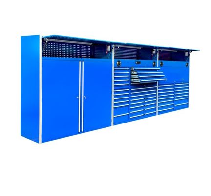 Armários de ferramentas Performax de metal grande com rodas de suporte personalizado e alças de alumínio