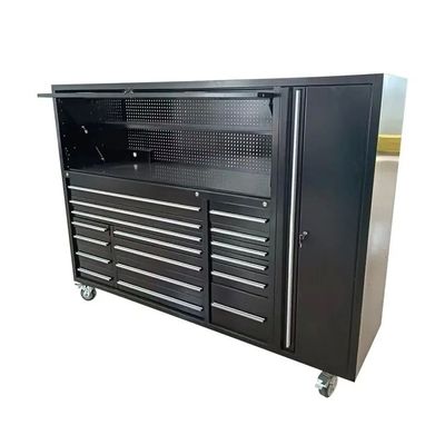 Caixa de ferramentas de armário de garagem de metal personalizado com armários superiores de 72 polegadas OEM ODM aceitável