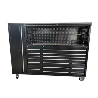Caixa de ferramentas de armário de garagem de metal personalizado com armários superiores de 72 polegadas OEM ODM aceitável