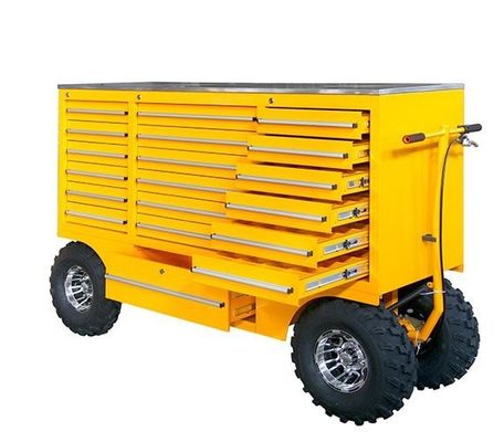 Atualize a sua garagem com trolley de ferramentas duráveis carrinhos de poços de aço inoxidável e caixa de ferramentas de rolamento