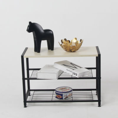 Casa Móveis de escritório Estante de calçados de metal com cor personalizada e bolso organizador