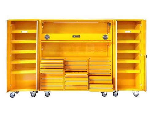 Armários de ferramentas metálicas trancáveis para armazenagem e organização de garagens de trabalho pesado