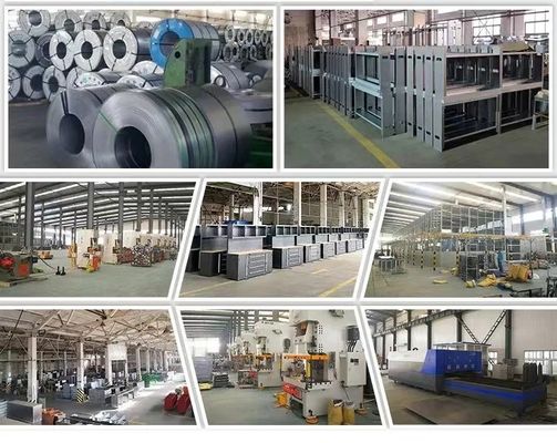 Estação de trabalho de armazenagem de ferramentas de garagem e gabinete pesado com material de aço laminado a frio