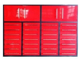 Armários de garagem de 28 gavetas opcionais para armazenamento de ferramentas de automóveis pesados