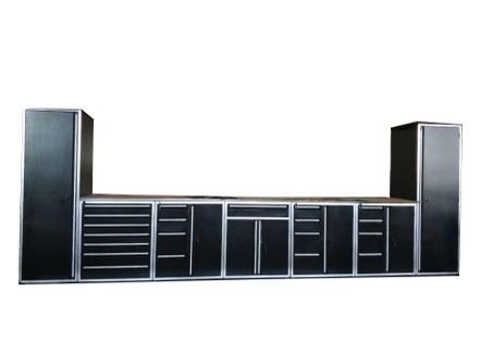 Armário de caixa de ferramentas de rolamento profissional para sistema de armazenamento de ferramentas modulares de metal de alta durabilidade