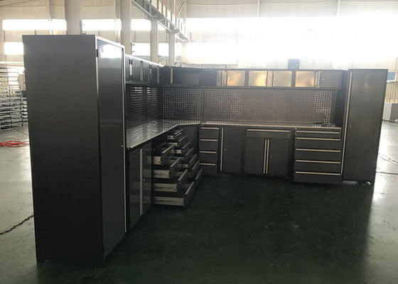 Projeto do sistema de armazenamento de garagem caixa de ferramentas e armários metálicos para armazenamento de carga pesada