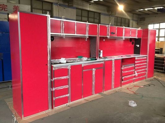 Armários de armazenamento de rolamento de prata aceitáveis OEM ODM para oficina de garagem personalizável