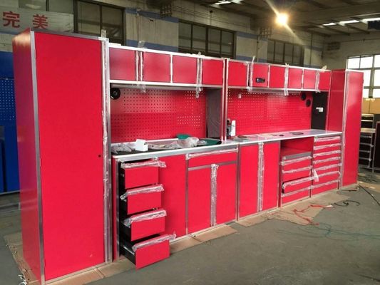 Estação de trabalho de garagem Armário de armazenamento de metal rolante com gavetas e ferramentas de reposição de armazenamento