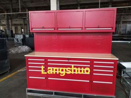 Caixa de ferramentas de rolamento de ferro e armário de armazenamento completo para organização organizada de garagem