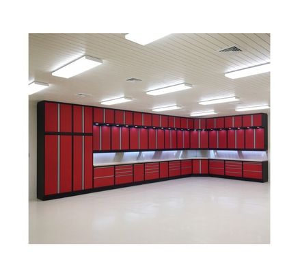 Armário de ferramentas de garagem de aço laminado a frio para manutenção automática personalizada