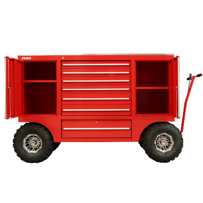 1.0-1,5 mm Espessura Carrinho de rolamento Caixa de ferramentas Oficina Garagem Caixa armário com rodas