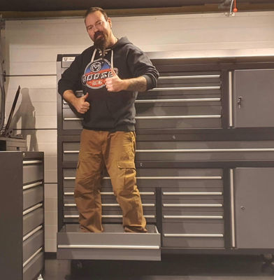 Revestimento em pó de acabamento de 22 caixas de ferramentas do armário do carrinho de metal para suporte personalizado