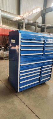 Cascas opcionais caixa de ferramentas de metal de 72 polegadas em rodas aço laminado a frio Sem ferramentas incluídas