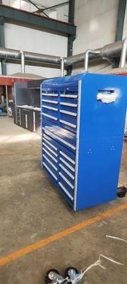 Cascas opcionais caixa de ferramentas de metal de 72 polegadas em rodas aço laminado a frio Sem ferramentas incluídas