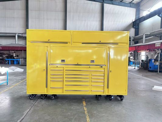 Suporte personalizado 72 polegadas caixa de ferramentas de rolos de gavetas para garagem de reparação de automóveis