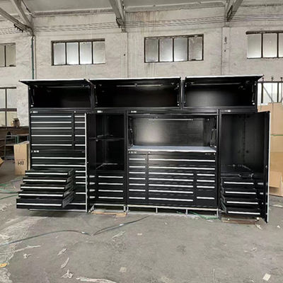 Cofres de aço inoxidável e madeira Multi-drawers opcionais caixa de ferramentas para garagem de metal
