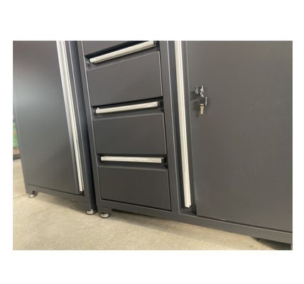 Caixas de ferramentas para caixas de trabalho pesadas 7 Caixas de ferramentas para oficina Caixas de ferramentas de rolos para combinação de cores castanhas