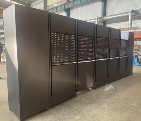 Caixas de ferramentas para caixas de trabalho pesadas 7 Caixas de ferramentas para oficina Caixas de ferramentas de rolos para combinação de cores castanhas
