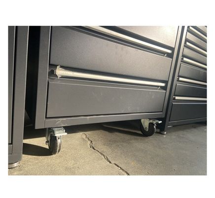 Caixas de ferramentas para caixas de trabalho pesadas 7 Caixas de ferramentas para oficina Caixas de ferramentas de rolos para combinação de cores castanhas