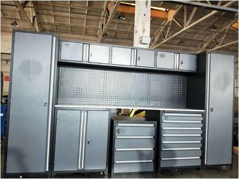 Manobras de aço inoxidável e suporte ODM 6 Caixa de ferramentas de armazenamento de garagem de metal rolante