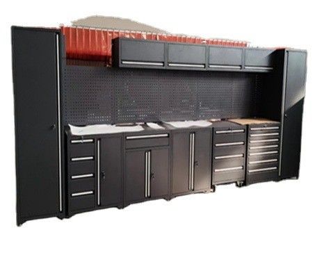 Mãos de aço inoxidável armazenamento de garagem armazenamento de ferramentas de trabalho pesado com acabamento de revestimento em pó