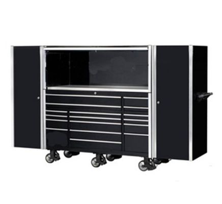 Oficina de Garagem 72 polegadas caixa de ferramentas e armário de ferramentas com Hutch Heavy Duty Rolling Workbench