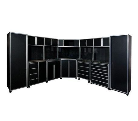 Armário pesado ajustável de 2 portas para garagem Metal Alto Armário de armazenamento de garagem
