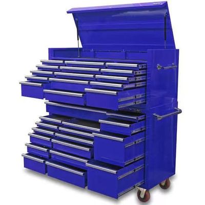 Armário de ferramentas metálicas pesadas para ferramentas de garagem e caixa de armazenamento de ferramentas rolantes de aço