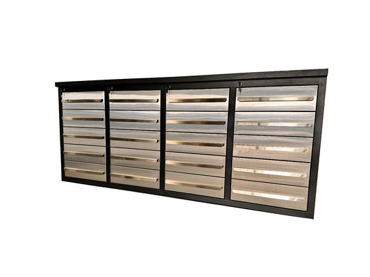 LS-1800-20-100 Fancy Top 1.0/1.2/1.5mm Garage Metal Tool Cabinet com gavetas incluídas