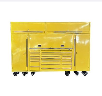 84 polegadas ferramentas de garagem de armazenamento de carga pesada armário de rolos com rodas e suporte personalizado