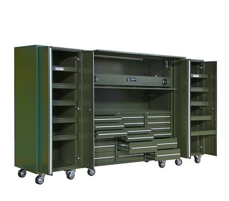 Galpão de garagem Armário de armazenamento de ferramentas de aço inoxidável para armazenamento de equipamentos pesados