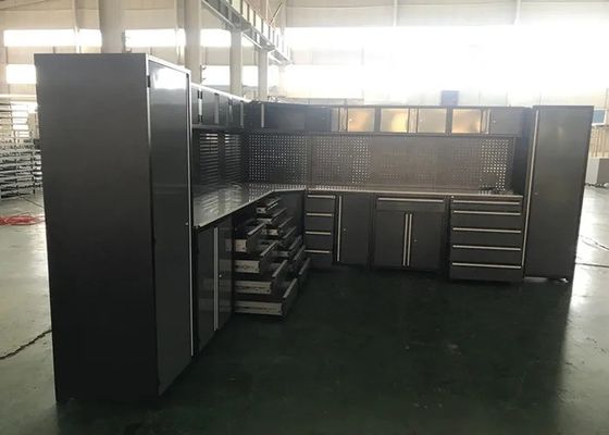 Otimize a eficiência da sua oficina com o nosso gabinete de ferramentas de garagem de aço de revestimento em pó