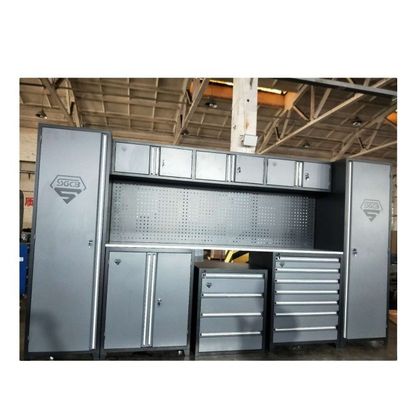 Armário de ferramentas Masterforce Sistema modular de 4 portas para armazenamento de garagem em garagens mecânicas