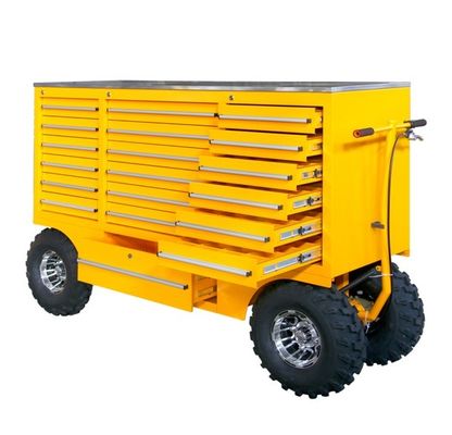 OEM ODM Heavy Duty Metal 19 caixa de ferramentas de gaveta com chave de fechadura e rodas