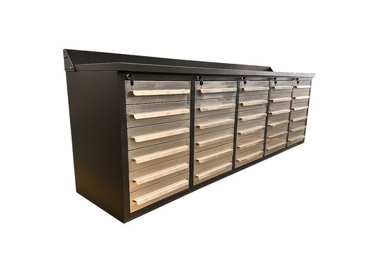 Bancada de trabalho de garagem com gavetas e suporte de personalização Aço laminado a frio pesado