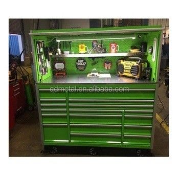 ODM suporte personalizado oficina de metal garagem armazenamento armário de ferramentas com gavetas e rodas