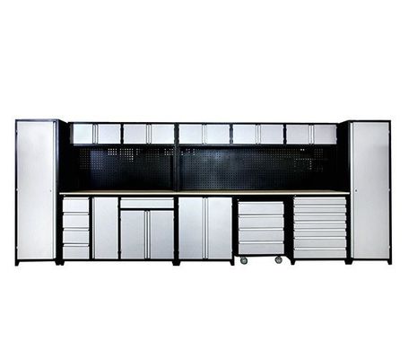 Multi-drawers opcional gabinete de ferramentas de garagem conjunto feito de aço laminado a frio para oficina
