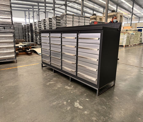 20 Caixa Garagem Armazenamento de ferramentas Bancos de trabalho Armário de ferramentas com material de aço laminado a frio
