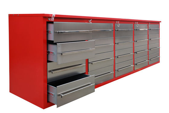 Durabilidade Oficina favorita da Europa Gabinete de ferramentas de garagem com bancada de trabalho de metal pesado