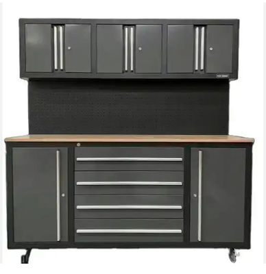 Multi Drawers Opcional Pro Steel Tool Chest com alças de alumínio e rolos incluídos