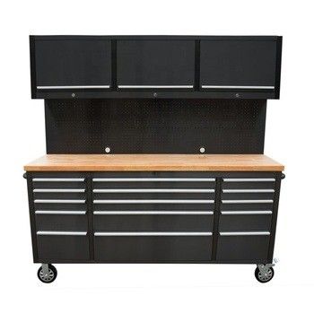 Multi Drawers Opcional Pro Steel Tool Chest com alças de alumínio e rolos incluídos