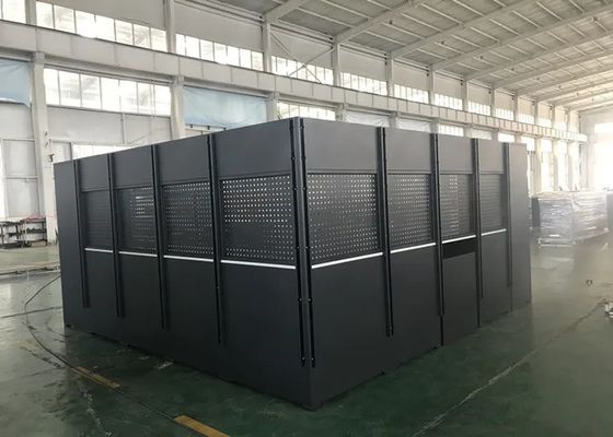Caixa de ferramentas profissional em rodas Gabinete de garagem com revestimento de pó de aço e alça