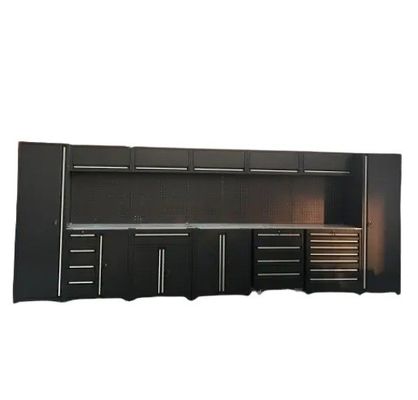Armários de armazenamento de garagem de oficina com portas e prateleiras D600mm caixa de ferramentas de rolamento pesado