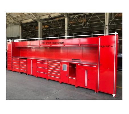 Armário de ferramentas de armazenamento de garagem de carga pesada com aço de calibre 18 e suporte personalizado ODM