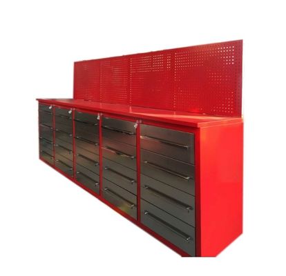 Ferramentas de loja de garagem Metal pesado Husky 72 Bancada de trabalho com 33 gavetas e pegboard