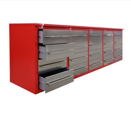 Ferramentas de loja de garagem Metal pesado Husky 72 Bancada de trabalho com 33 gavetas e pegboard