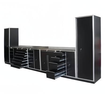Armário de Garagem Modular Banco de Trabalho com Nós Caixa de Ferramentas Geral Acessórios e caixa de ferramentas
