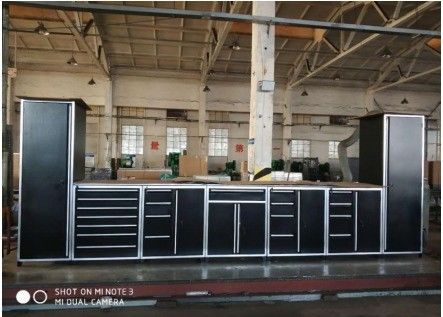 Armário de Garagem Modular Banco de Trabalho com Nós Caixa de Ferramentas Geral Acessórios e caixa de ferramentas